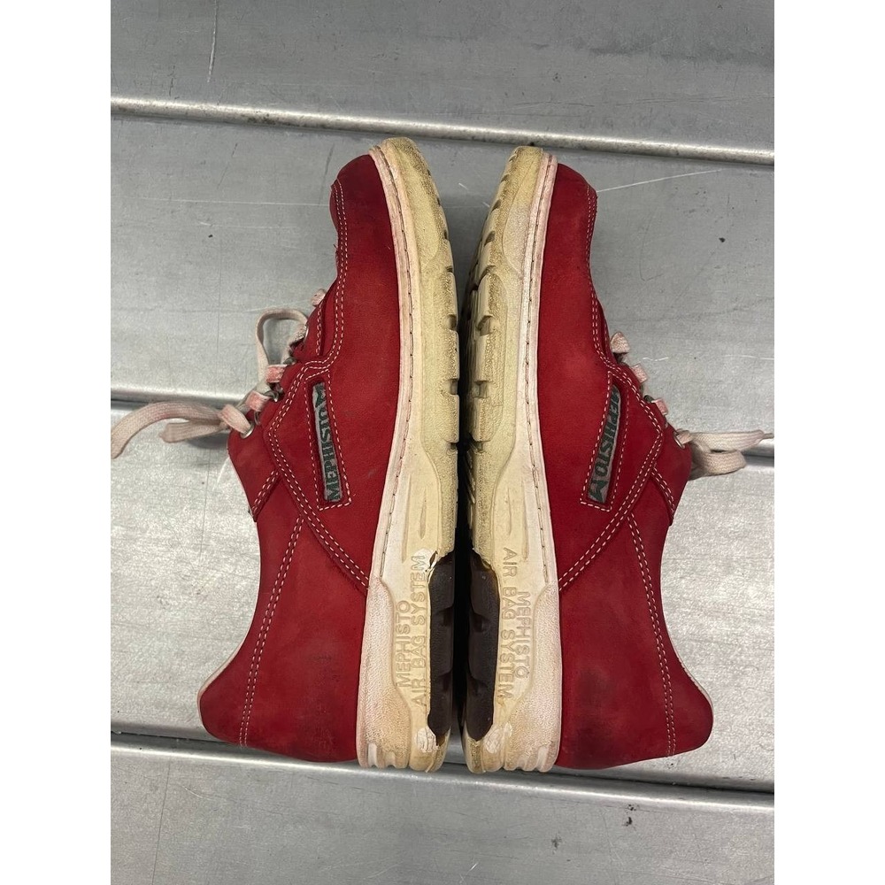Mephisto Match Runoff Air Jet Shoes Womens 7 Red Leather Rare Sneaker - Picture 10 of 10